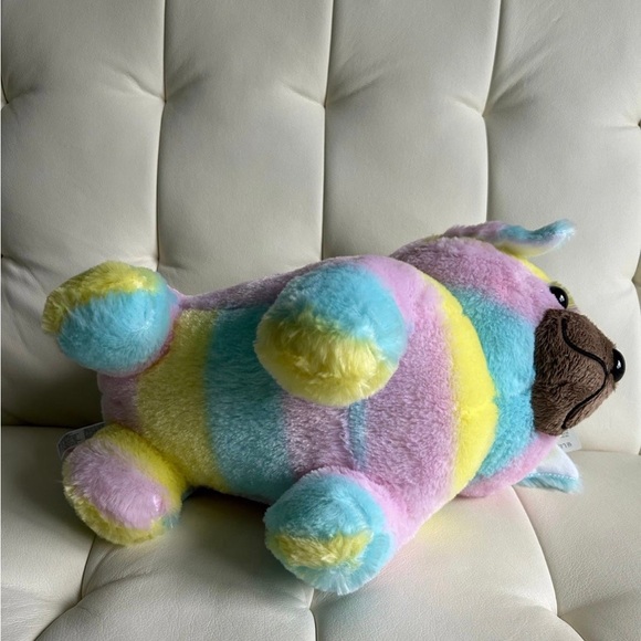 Mameshiba San Kyodai Amuse Rainbow Dog Plushie (NWT) - Picture 6 of 9